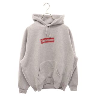 シュプリーム(Supreme)のSUPREME シュプリーム 23SS Inside Out Box Logo Hooded Sweatshirt インサイドアウトボックスロゴプルオーバーパーカー グレー/レッド(パーカー)