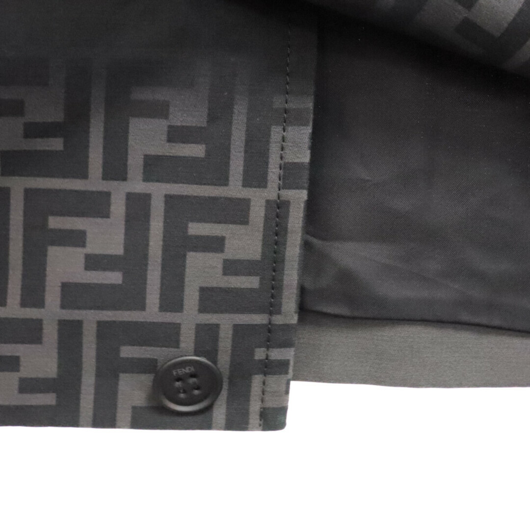 FENDI(フェンディ)のFENDI フェンディ ズッカ柄 2ポケット シャツジャケット ブラック 12CPF-20-1113 メンズのトップス(シャツ)の商品写真