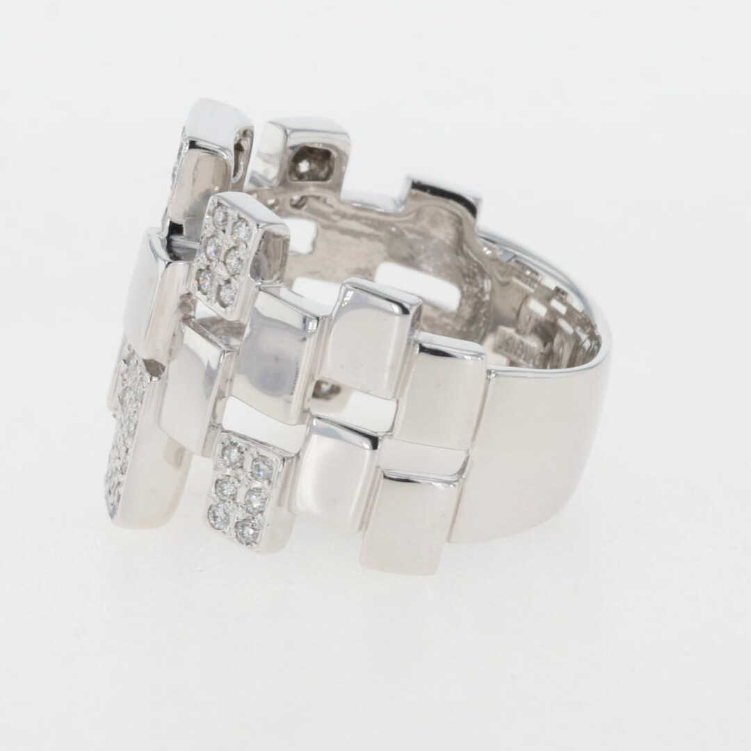 メレダイヤ デザインリング 14号 K18 【中古】 レディースのアクセサリー(リング(指輪))の商品写真