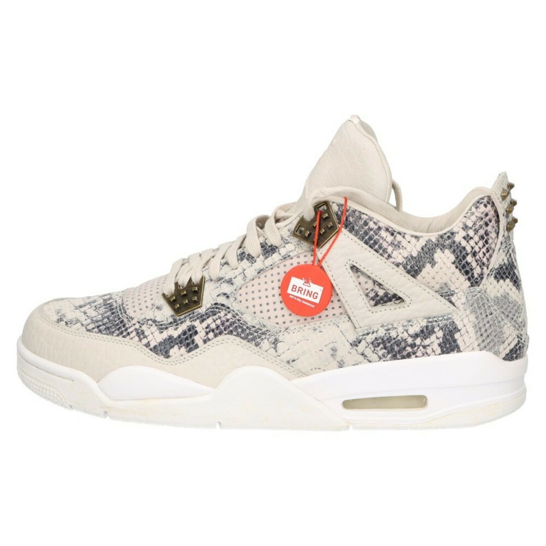 NIKE(ナイキ)のNIKE ナイキ AIR JORDAN 4 RETRO SNAKESKIN エアジョーダン4 レトロ スネークスキン ハイカットスニーカー 819139-030 グレー US11/29.0cm メンズの靴/シューズ(スニーカー)の商品写真