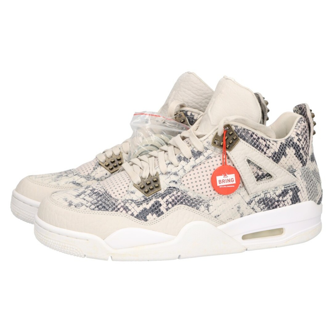 NIKE(ナイキ)のNIKE ナイキ AIR JORDAN 4 RETRO SNAKESKIN エアジョーダン4 レトロ スネークスキン ハイカットスニーカー 819139-030 グレー US11/29.0cm メンズの靴/シューズ(スニーカー)の商品写真