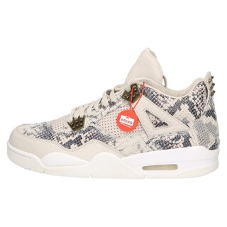 ナイキ(NIKE)のNIKE ナイキ AIR JORDAN 4 RETRO SNAKESKIN エアジョーダン4 レトロ スネークスキン ハイカットスニーカー 819139-030 グレー US11/29.0cm(スニーカー)