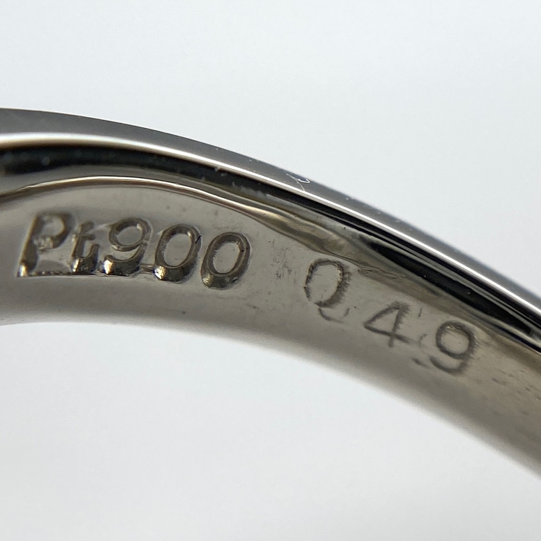 メレダイヤ デザインリング 7.5号 Pt900 【中古】 レディースのアクセサリー(リング(指輪))の商品写真