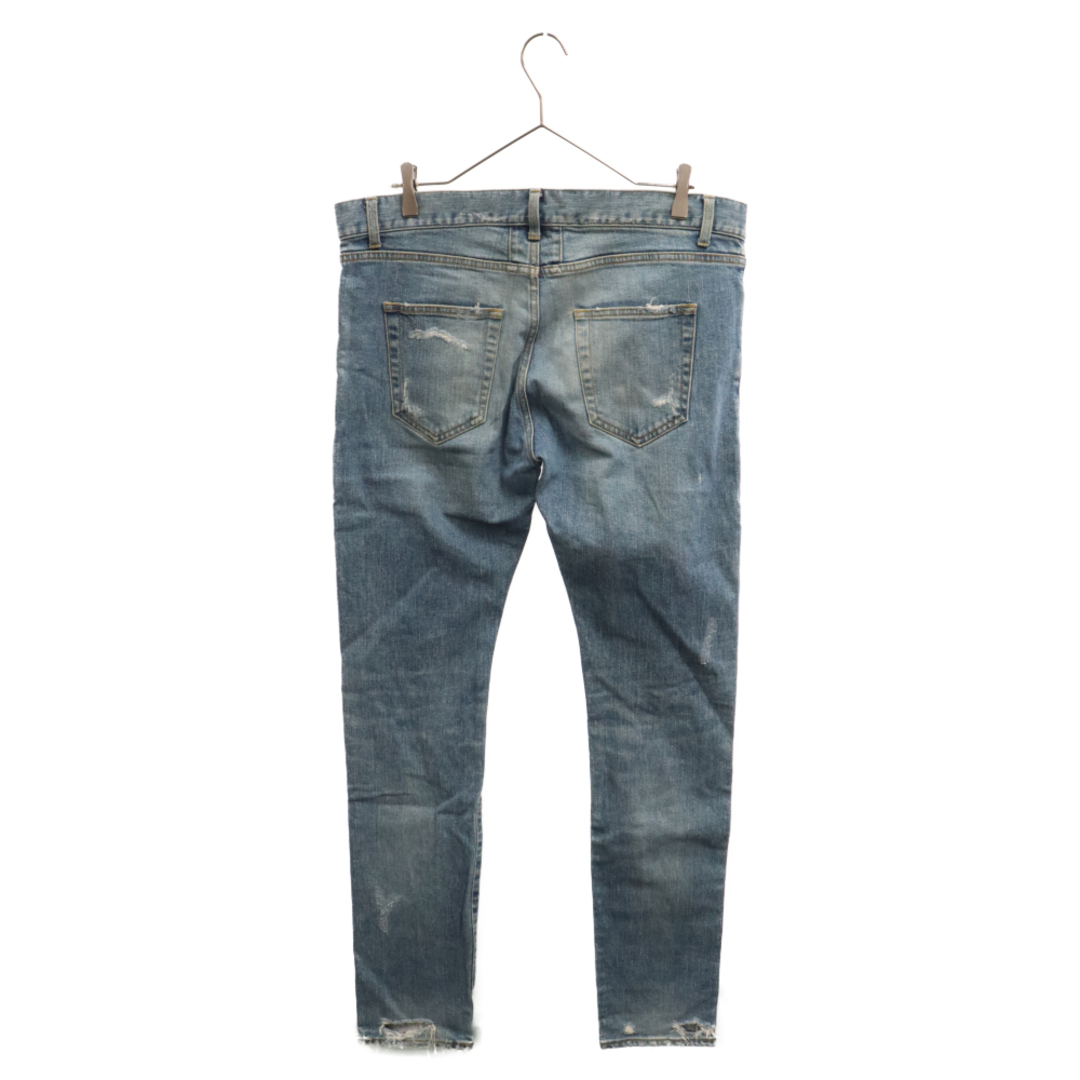 Saint Laurent(サンローラン)のSAINT LAURENT PARIS サンローランパリ 15AW Destroy Crash Damage Jeans デストロイ クラッシュ ダメージ デニム スキニー パンツ インディゴ 391659 Y9151 メンズのパンツ(デニム/ジーンズ)の商品写真