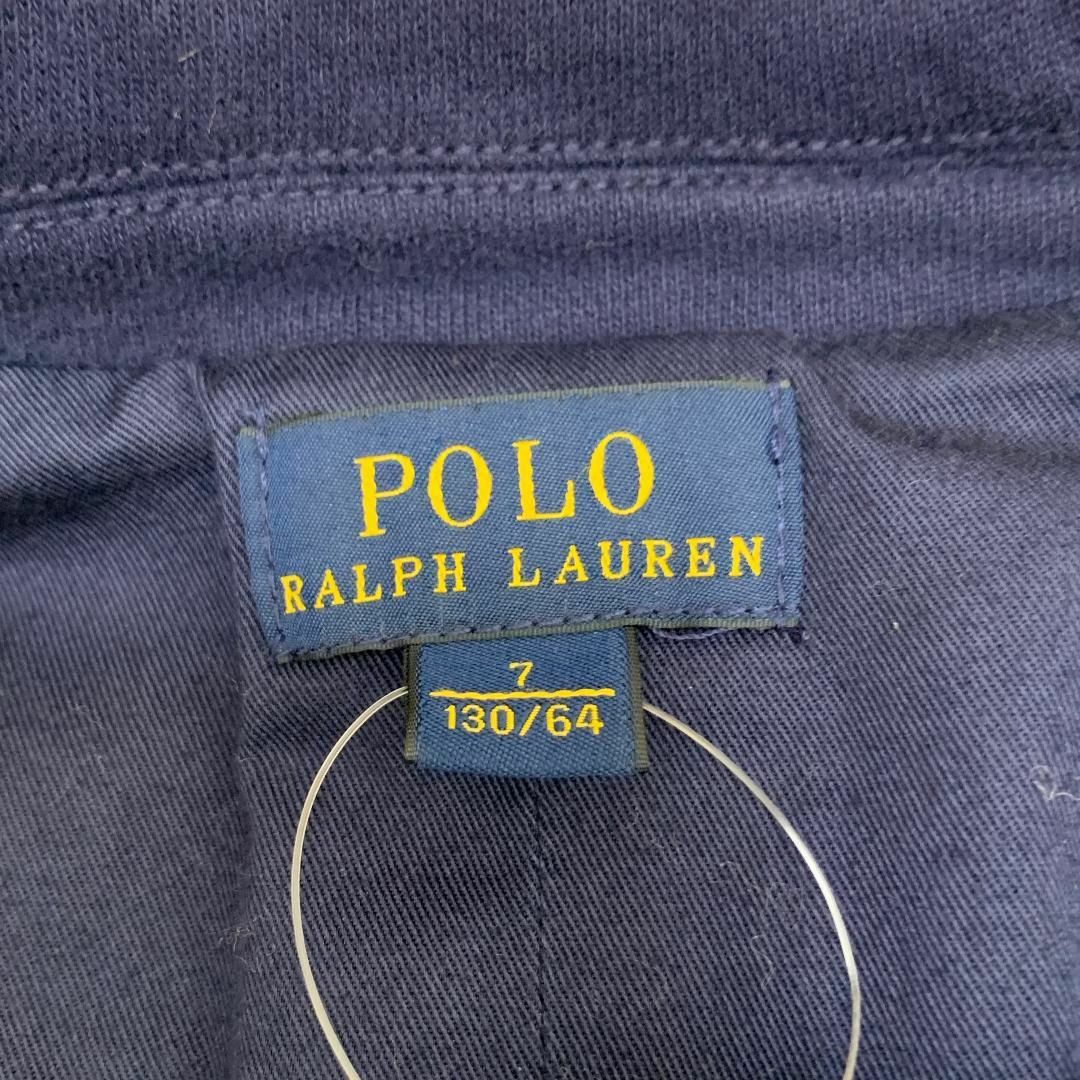 POLO RALPH LAUREN(ポロラルフローレン)のタグ付き未使用ポロラルフローレン  S相当7 テーラードジャケット ネイビー ■ キッズ/ベビー/マタニティのキッズ服男の子用(90cm~)(ジャケット/上着)の商品写真