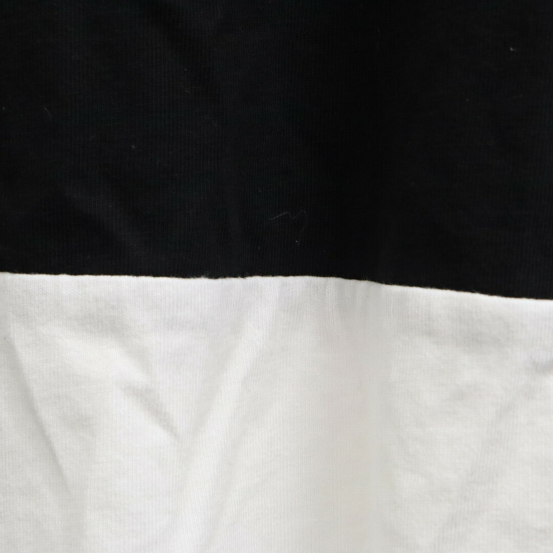 MONCLER(モンクレール)のMONCLER モンクレール 20SS MAGLIA T-SHIRT ロゴデザイン バイカラー ロングスリーブカットソー 長袖Tシャツ ブラック/ホワイト F10918D70020 メンズのトップス(Tシャツ/カットソー(七分/長袖))の商品写真