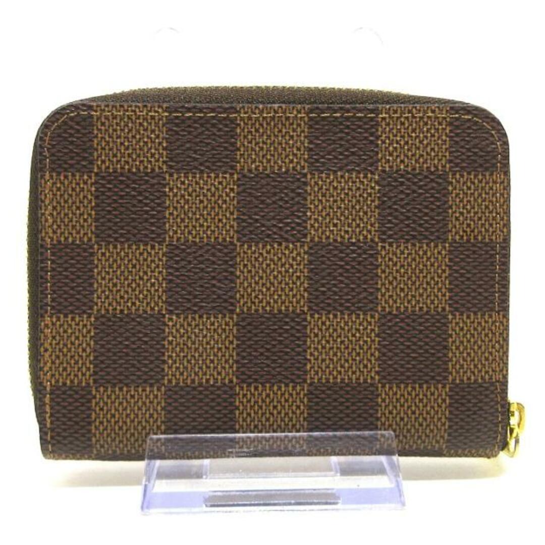 LOUIS VUITTON(ルイヴィトン)のLOUIS VUITTON(ルイヴィトン) コインケース ダミエ美品  ジッピーコインパース N63070 エベヌ ダミエ・キャンバス レディースのファッション小物(コインケース)の商品写真