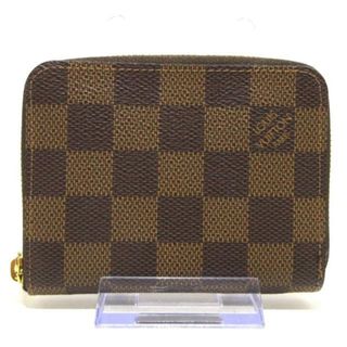 ルイヴィトン(LOUIS VUITTON)のLOUIS VUITTON(ルイヴィトン) コインケース ダミエ美品  ジッピーコインパース N63070 エベヌ ダミエ・キャンバス(コインケース)