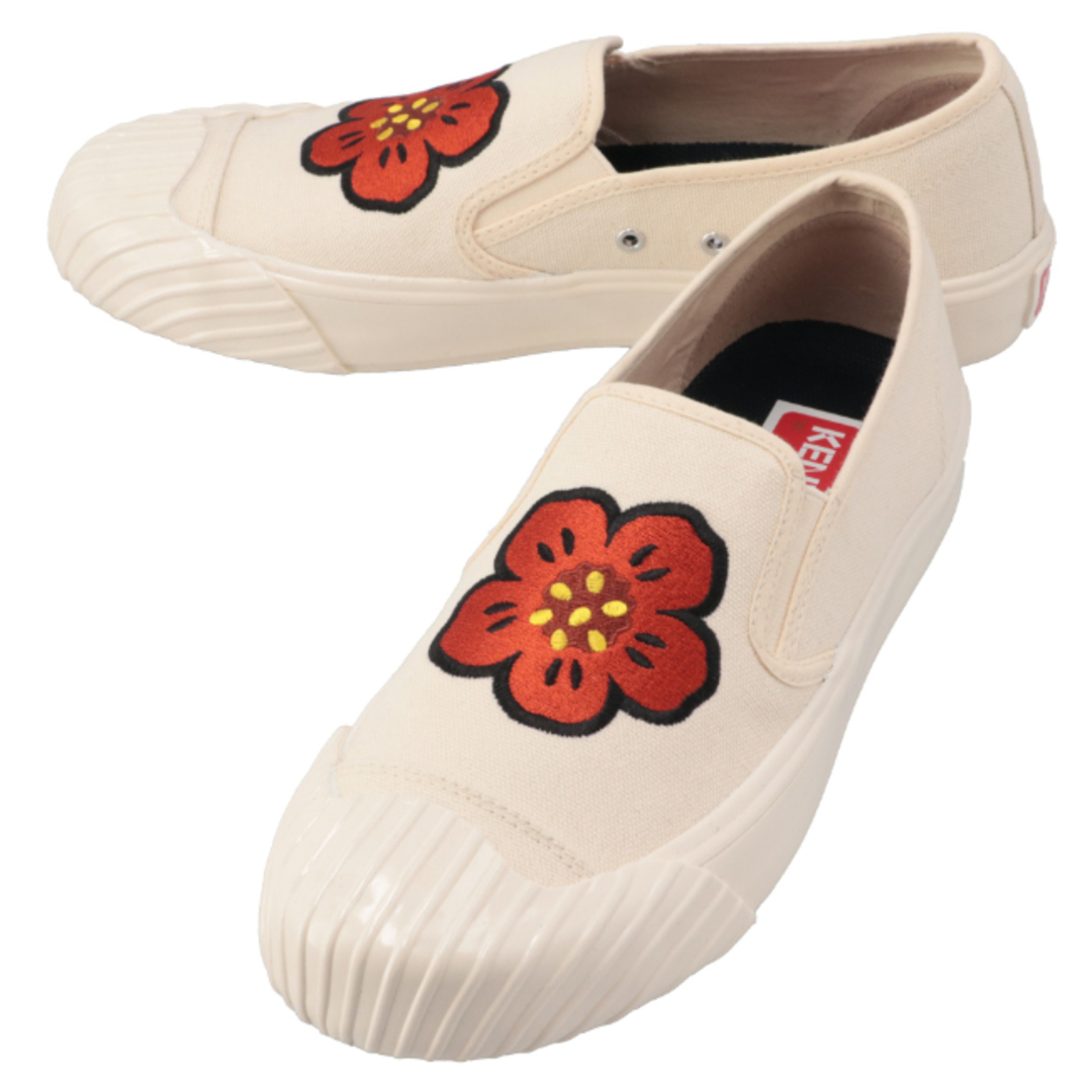 KENZO(ケンゾー)のケンゾー/KENZO シューズ メンズ KENZOSCHOOL SLIP-ON SNEAKERS スリッポン CREAM FD55SN005F73-0001-04 _0410ff メンズの靴/シューズ(スニーカー)の商品写真