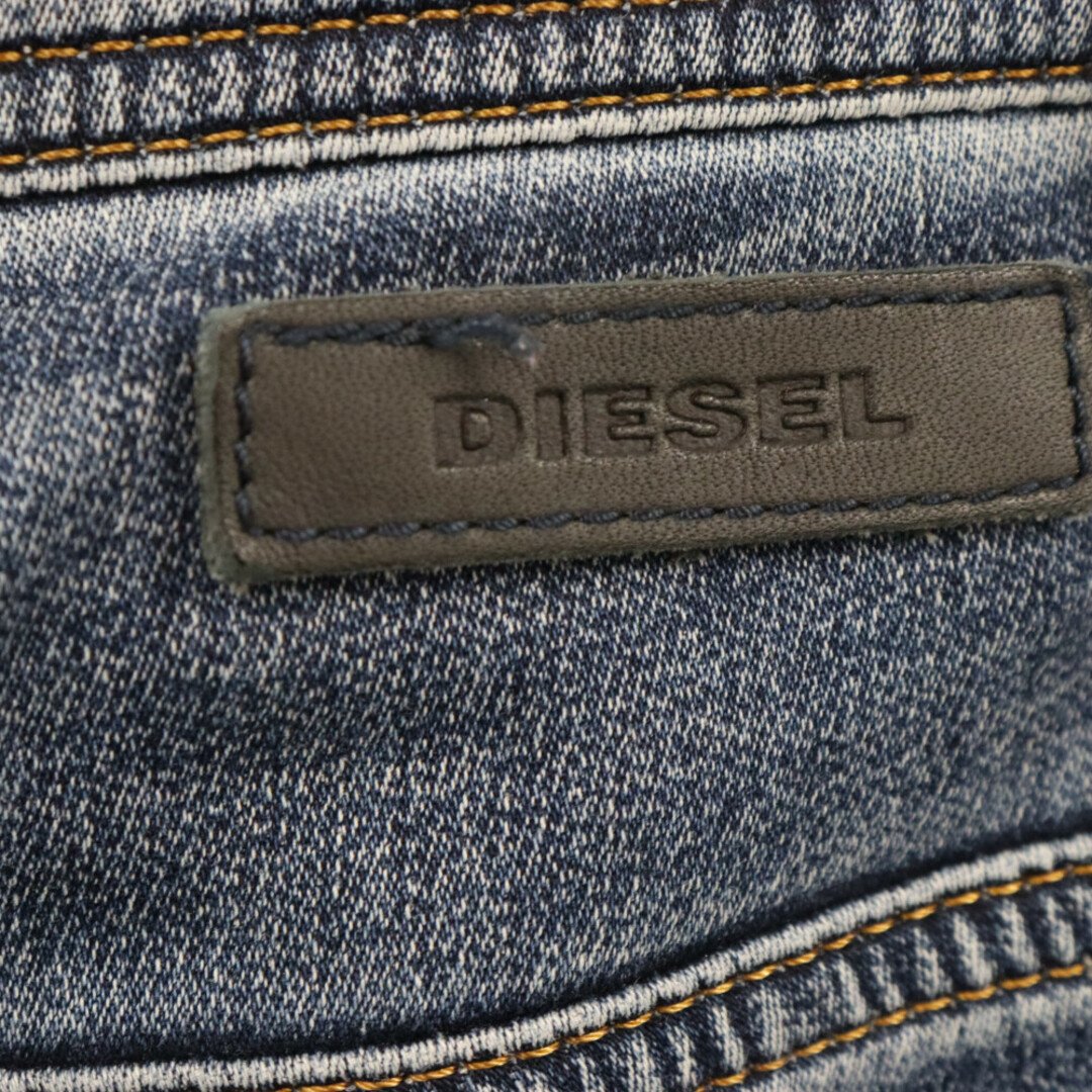 DIESEL(ディーゼル)のDIESEL ディーゼル KROOLEY CB-NE ドローコード ダメージ スキニーデニム パンツ インディゴ メンズのパンツ(デニム/ジーンズ)の商品写真