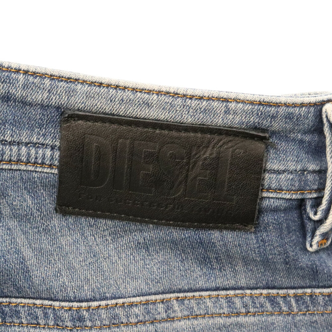 DIESEL(ディーゼル)のDIESEL ディーゼル THOMMER-T ダメージ加工 ジョグ ジーンズ ストレッチデニム パンツ ライトブルー メンズのパンツ(デニム/ジーンズ)の商品写真