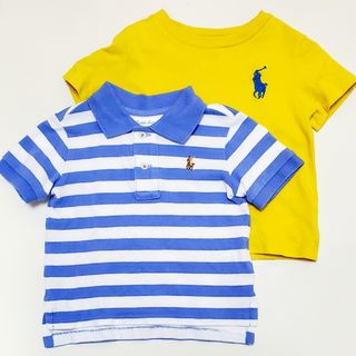 Ralph Lauren - Ralph Lauren☆ポロシャツ&Tシャツ 2枚セット(黄色、ボーダー)