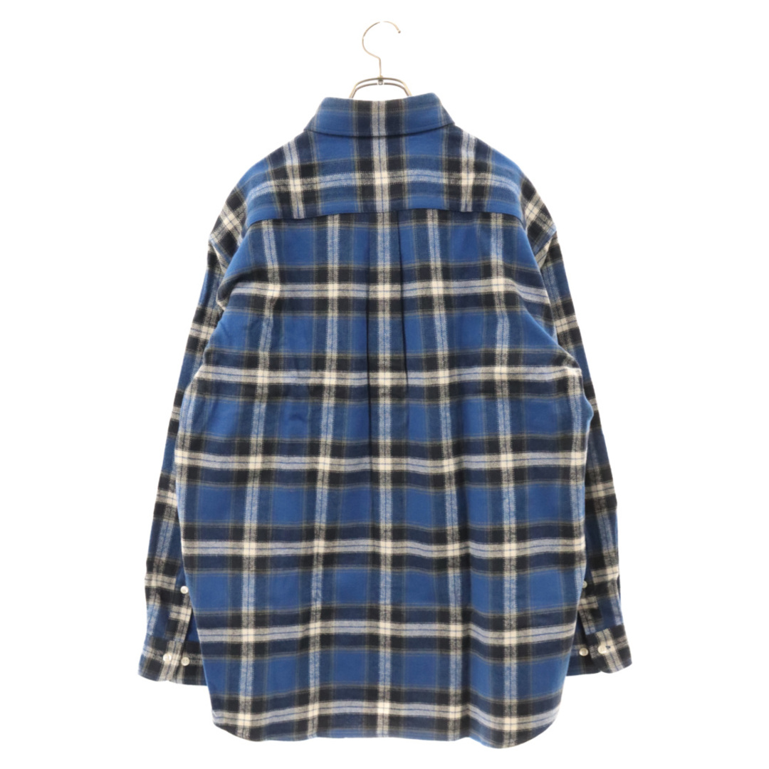 SEQUEL シークエル 23AW FLYFRONT NEL CHECK SHIRT ネルチェック総柄ロングスリーブシャツ 長袖シャツ ブルー SQ-23AW-SH-01 メンズのトップス(シャツ)の商品写真