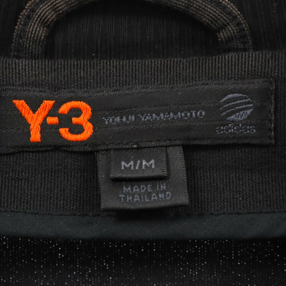 Y-3(ワイスリー)のY-3 ワイスリー Logo Zip Up Jersey ロゴジップアップジャケット ジャージ ブラック AAU001 メンズのジャケット/アウター(ブルゾン)の商品写真