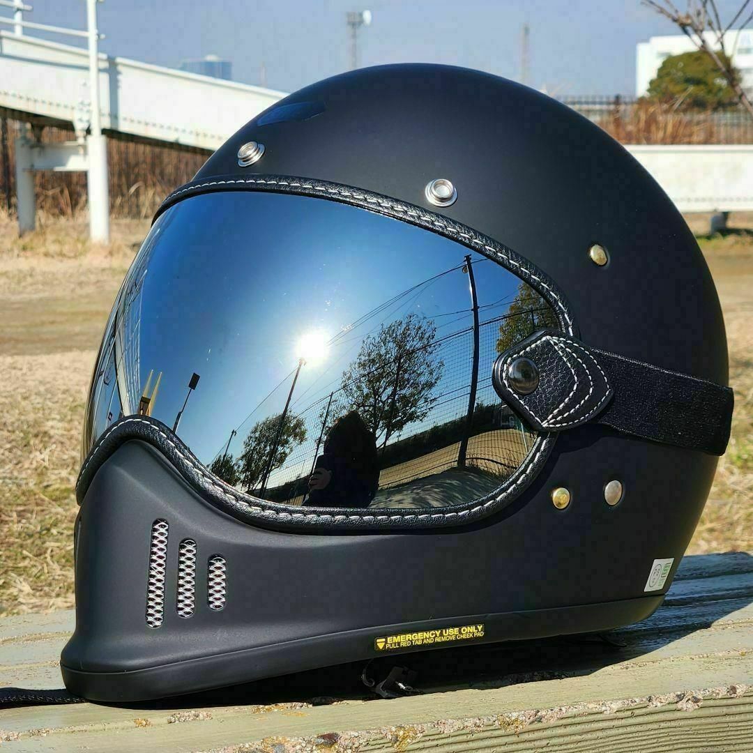 SHOEI EX-ZERO 専用設計　ゴーグル　シルバー　ミラーシールド 自動車/バイクのバイク(装備/装具)の商品写真