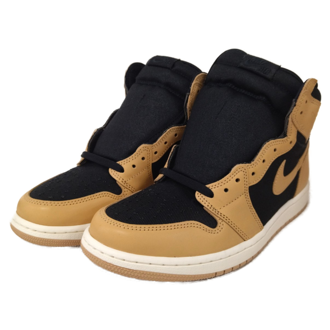 NIKE(ナイキ)のNIKE ナイキ AIR JORDAN 1 RETRO HIGH OG Vachetta Tan エアジョーダン1 レトロ ハイ バケッタ タン ハイカットスニーカー ブラック/ベージュ US10.5/28.5cm 555088-202 メンズの靴/シューズ(スニーカー)の商品写真