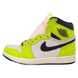 ナイキ(NIKE)のNIKE ナイキ AIR JORDAN1 HIGH OG VOLT 555088-702 エアジョーダン1 ボルト ハイカットスニーカー ホワイト/イエロー 27cm(スニーカー)