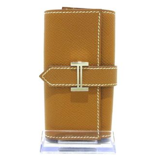 エルメス(Hermes)のHERMES(エルメス) キーケース美品  ベアン ゴールド 4連フック/新型シルバー金具 エプソン(キーケース)