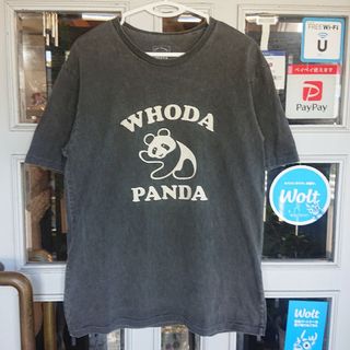 ミクスタ(Mixta)のMixta WHODA PANDA Tシャツ サイズL made in USA(Tシャツ/カットソー(半袖/袖なし))