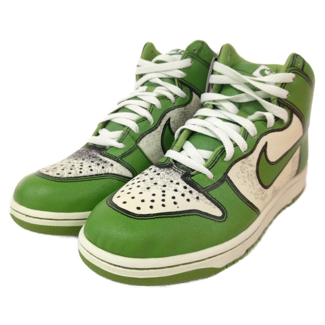 NIKE(ナイキ)のNIKE ナイキ 【観賞用 2007年製】DUNK HIGH 1 PIECE PREMIUM ダンク ハイカットスニーカー ピース プレミアム グリーン US9/27cm 318998-031 メンズの靴/シューズ(スニーカー)の商品写真