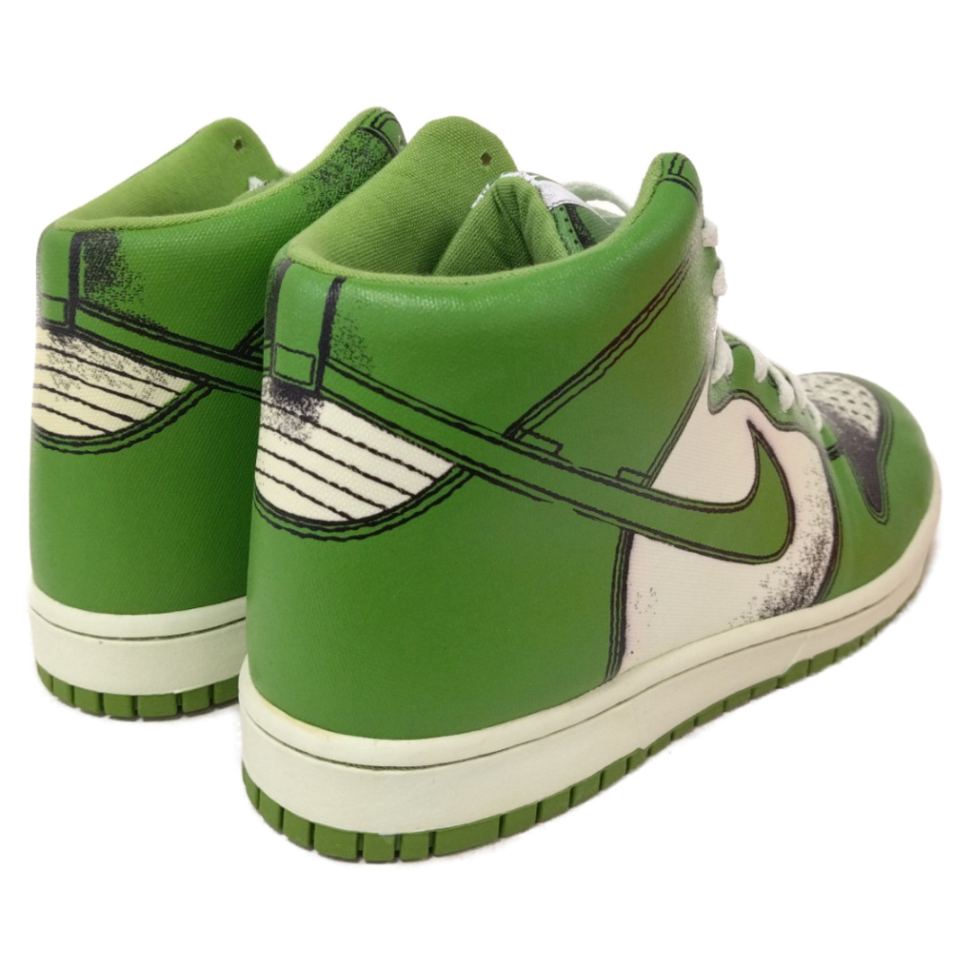 NIKE(ナイキ)のNIKE ナイキ 【観賞用 2007年製】DUNK HIGH 1 PIECE PREMIUM ダンク ハイカットスニーカー ピース プレミアム グリーン US9/27cm 318998-031 メンズの靴/シューズ(スニーカー)の商品写真