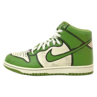 ナイキ(NIKE)のNIKE ナイキ 【観賞用 2007年製】DUNK HIGH 1 PIECE PREMIUM ダンク ハイカットスニーカー ピース プレミアム グリーン US9/27cm 318998-031(スニーカー)