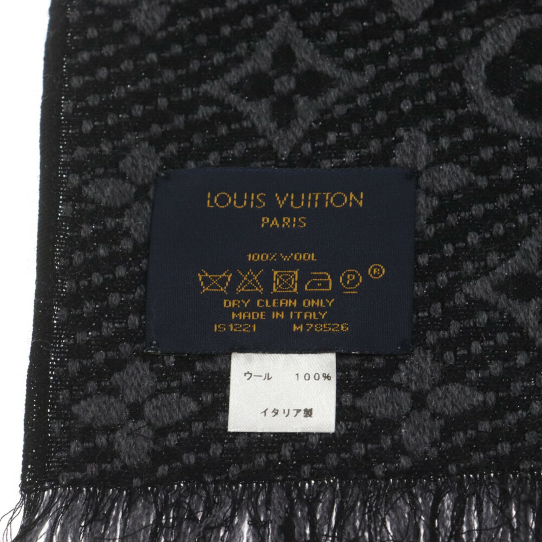 LOUIS VUITTON(ルイヴィトン)のLOUIS VUITTON ルイヴィトン エシャルプモノグラムクラシック マフラー スカーフ M78526 ブラック/グレー メンズのファッション小物(マフラー)の商品写真