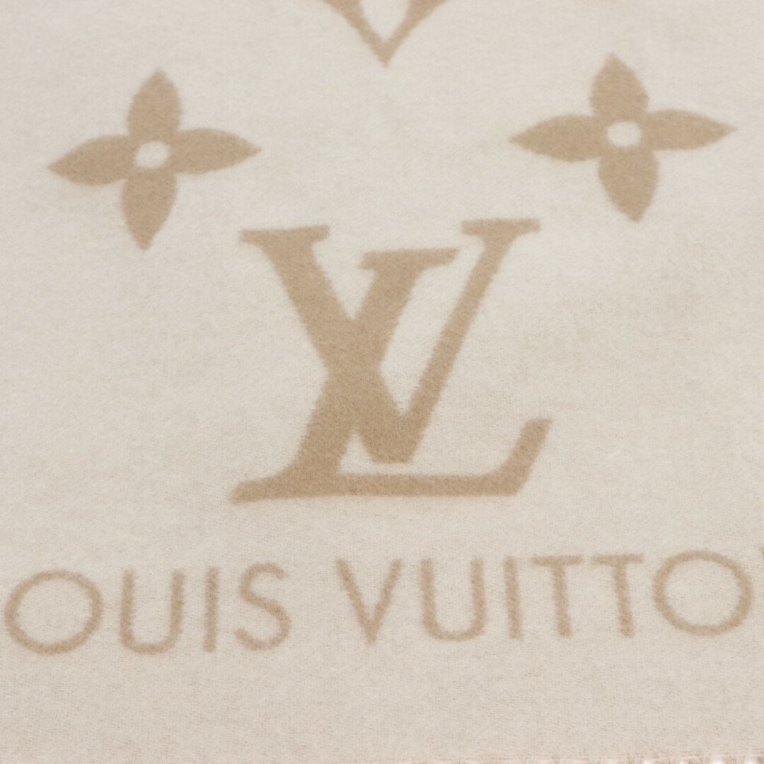 LOUIS VUITTON(ルイヴィトン)のLOUIS VUITTON ルイヴィトン マフラー レイキャビック ロゴ リバーシブル カシミヤマフラー M78123 ベージュ メンズのファッション小物(マフラー)の商品写真