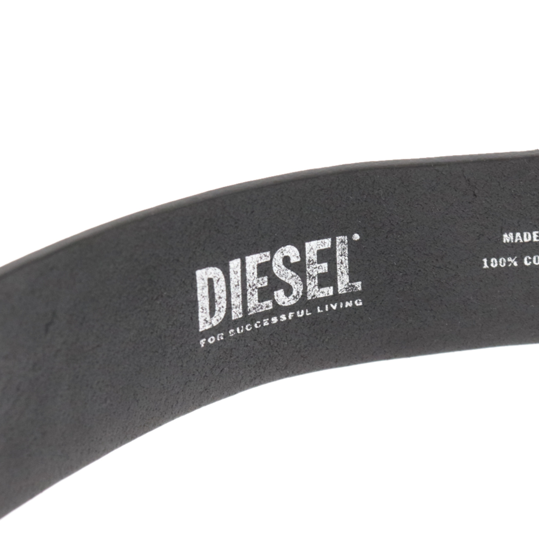 DIESEL(ディーゼル)のDIESEL ディーゼル カウレザー モノグラム ベルト X09147P0597 ブラック メンズのファッション小物(ベルト)の商品写真