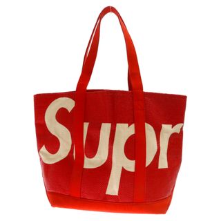 シュプリーム(Supreme)のSUPREME シュプリーム 20SS Raffia Tote BAG ラフィア トート バッグ レッド(トートバッグ)