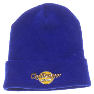 CHALLENGER チャレンジャー ロゴ刺繍 ニット帽 帽子 ビーニー ブルー