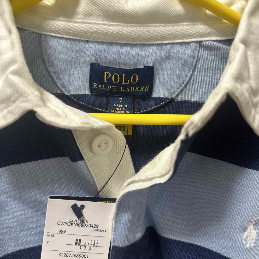 POLO RALPH LAUREN(ポロラルフローレン)のPOLO RALPH LAUREN ポロシャツ サイズ7 キッズ/ベビー/マタニティのキッズ服男の子用(90cm~)(Tシャツ/カットソー)の商品写真