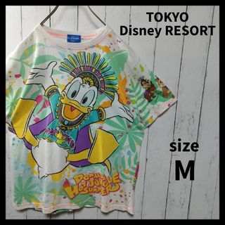 ディズニー(Disney)の【TOKYO Disney RESORT】ドナルドダックプリントTシャツ　完売品(Tシャツ/カットソー(半袖/袖なし))
