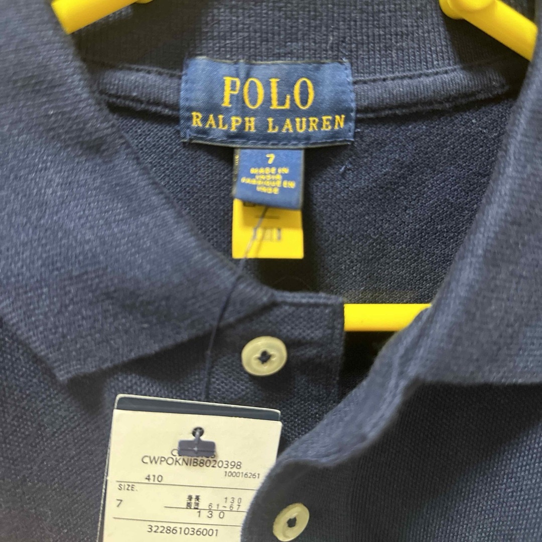 POLO RALPH LAUREN(ポロラルフローレン)のPOLO RALPH LAUREN ポロシャツ サイズ7 キッズ/ベビー/マタニティのキッズ服男の子用(90cm~)(Tシャツ/カットソー)の商品写真