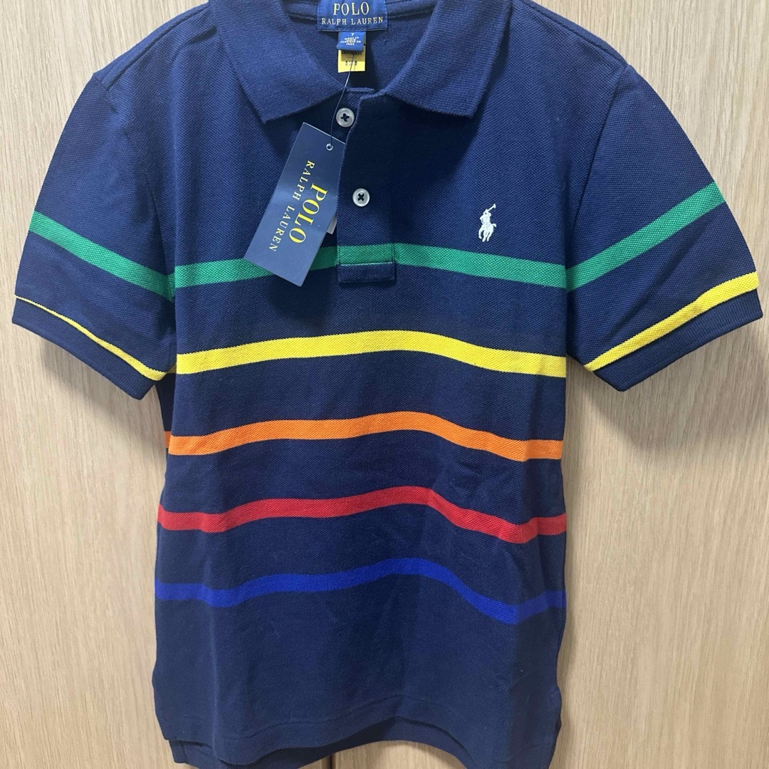 POLO RALPH LAUREN(ポロラルフローレン)のPOLO RALPH LAUREN ポロシャツ サイズ7 キッズ/ベビー/マタニティのキッズ服男の子用(90cm~)(Tシャツ/カットソー)の商品写真