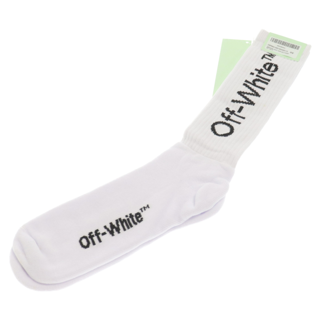 OFF-WHITE(オフホワイト)のOFF-WHITE オフホワイト 20SS ARROW MID LENGHT SOCKS アロー ミッド レングス ソックス 靴下 ホワイト OMRA001R201200230110 メンズのアクセサリー(その他)の商品写真