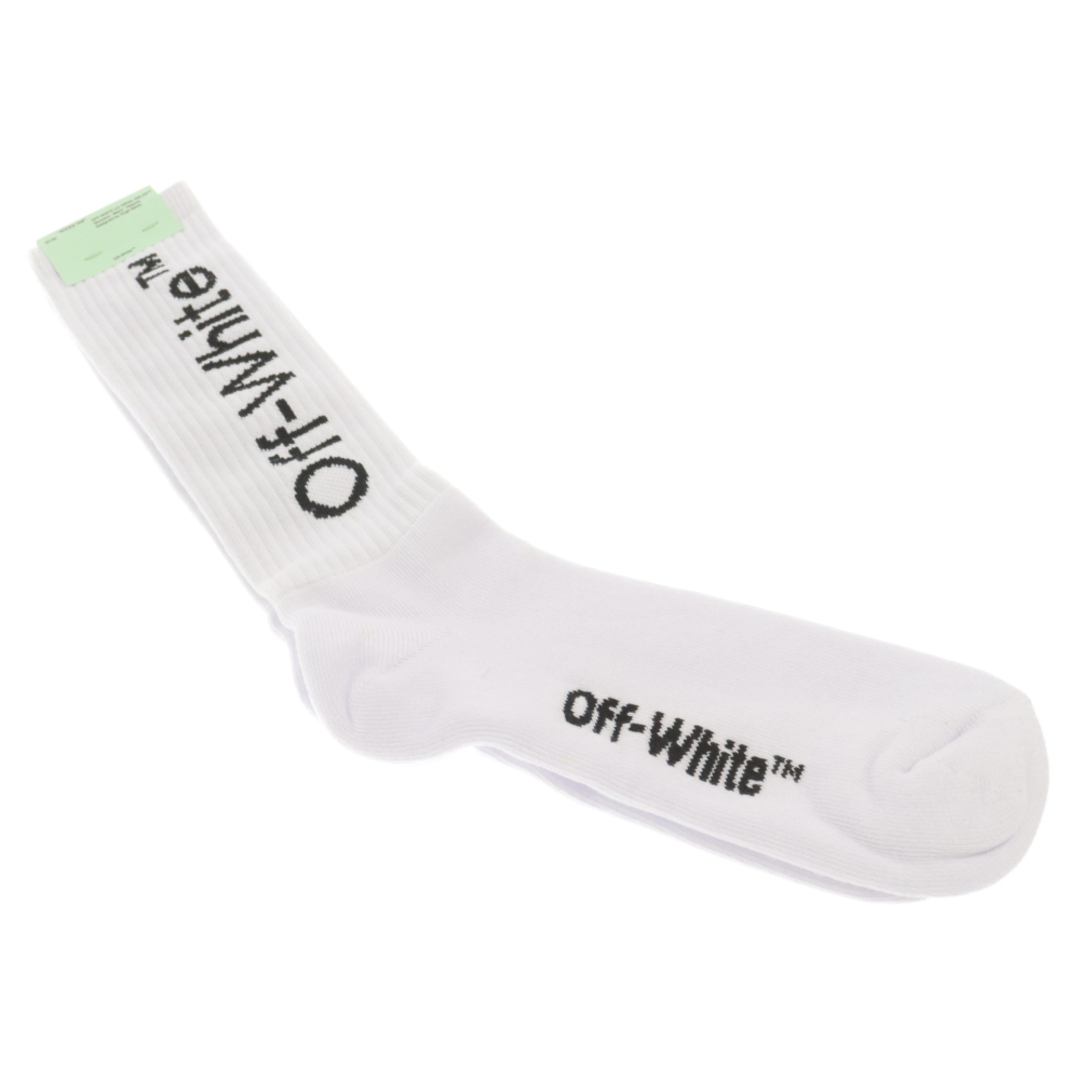 OFF-WHITE(オフホワイト)のOFF-WHITE オフホワイト 20SS ARROW MID LENGHT SOCKS アロー ミッド レングス ソックス 靴下 ホワイト OMRA001R201200230110 メンズのアクセサリー(その他)の商品写真