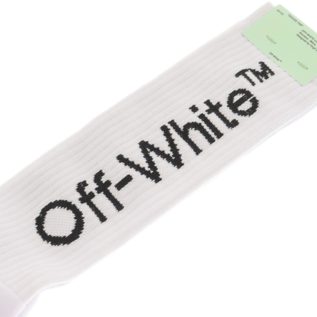 OFF-WHITE(オフホワイト)のOFF-WHITE オフホワイト 20SS ARROW MID LENGHT SOCKS アロー ミッド レングス ソックス 靴下 ホワイト OMRA001R201200230110 メンズのアクセサリー(その他)の商品写真