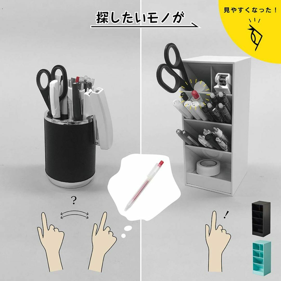 【色:ホワイト_スタイル:ワイド】カール事務器 ペン立て ツールスタンド TS- その他のその他(その他)の商品写真