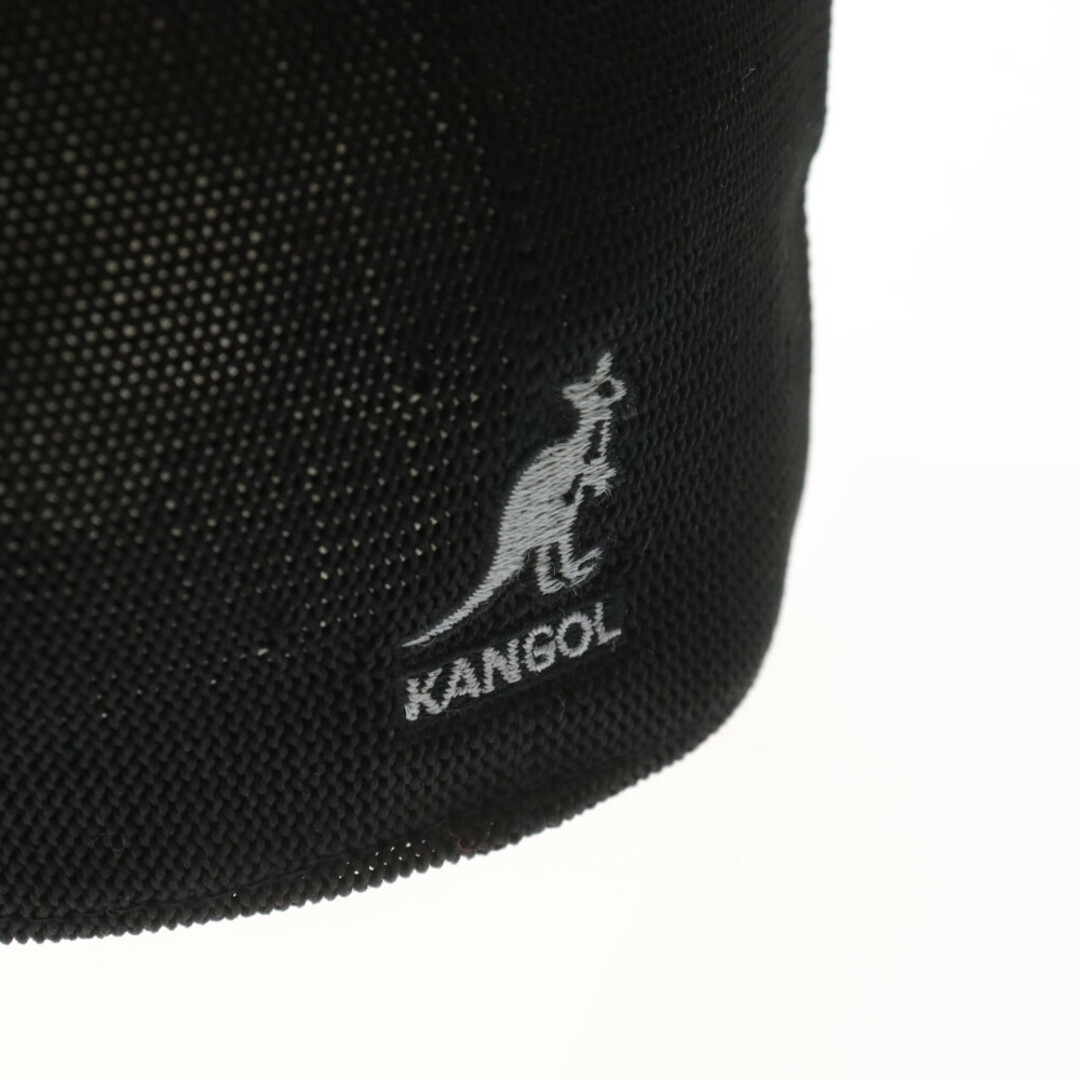 KANGOL(カンゴール)のKANGOL カンゴール ロゴ メッシュ ハンチング 帽子 ブラック メンズの帽子(ハンチング/ベレー帽)の商品写真