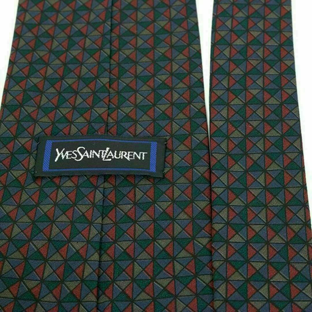 Yves Saint Laurent(イヴサンローラン)の【全額返金保証・送料無料】イヴサンローランのネクタイ・正規品・極美品・希少・総柄 メンズのファッション小物(ネクタイ)の商品写真