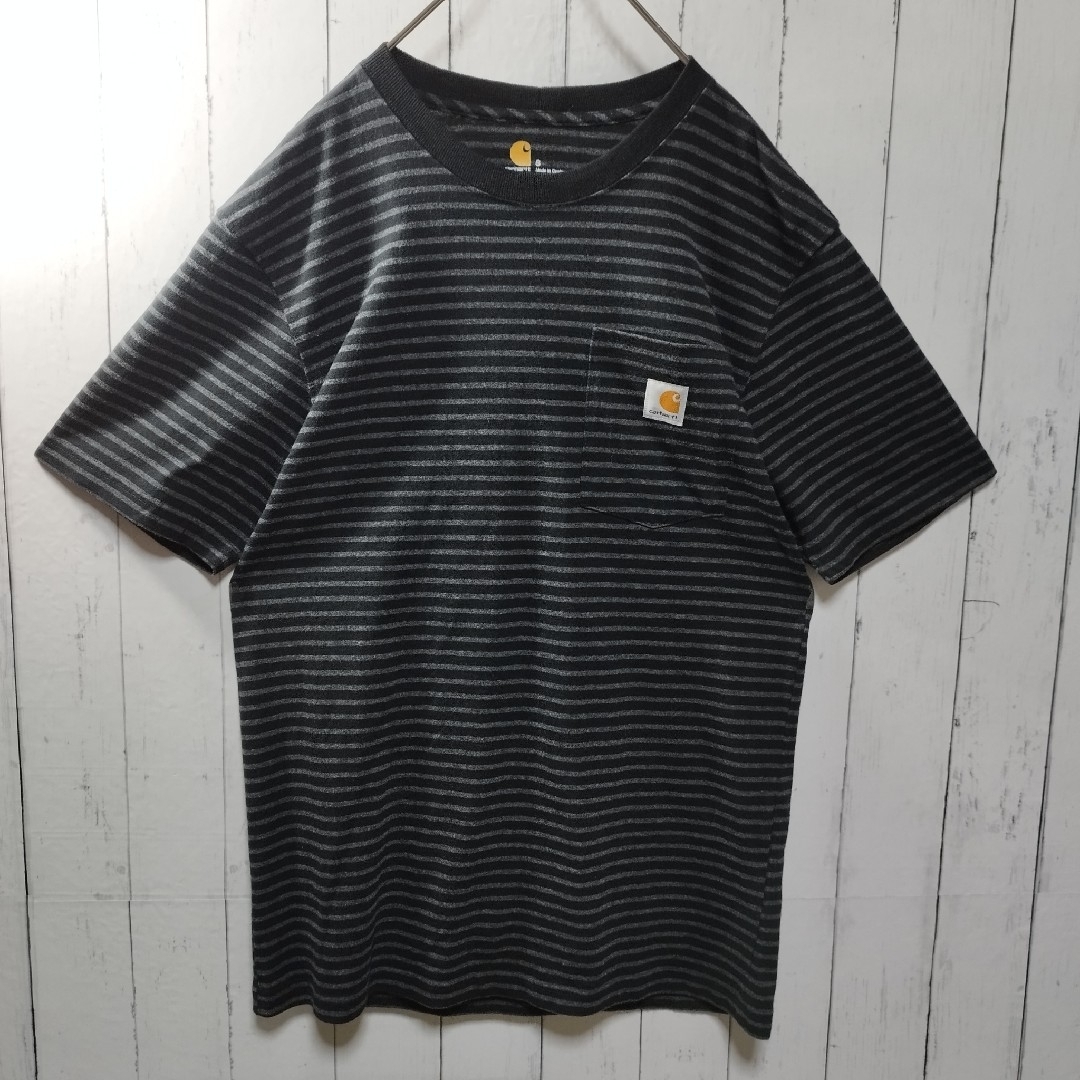 carhartt(カーハート)の【Carhartt】Striped Pocket Tee　D1033 メンズのトップス(Tシャツ/カットソー(半袖/袖なし))の商品写真