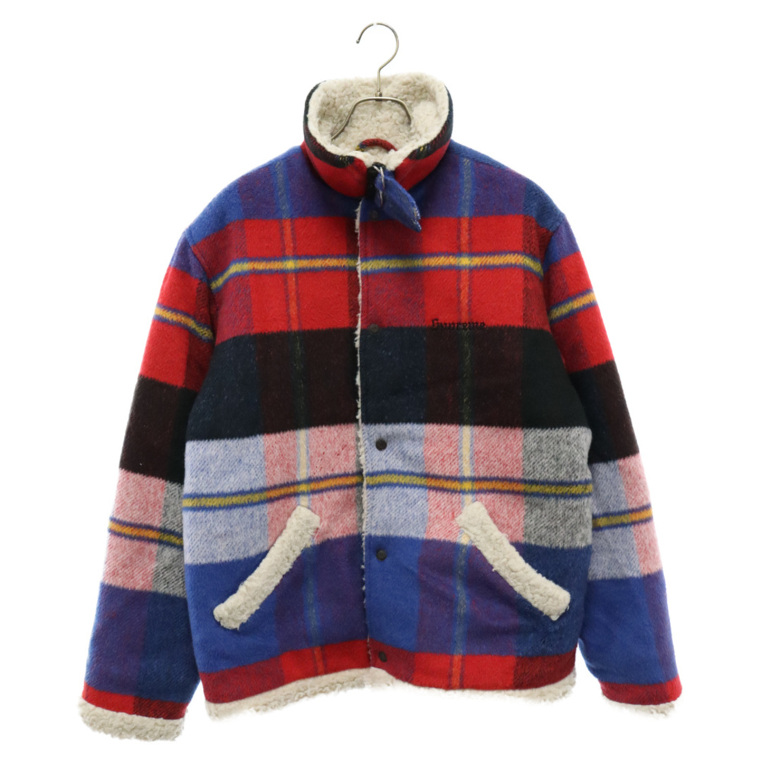 Supreme(シュプリーム)のSUPREME シュプリーム 17AW Plaid Shearling Bomber Jacket プレイドシアリングボンバージャケット マルチカラー メンズのジャケット/アウター(フライトジャケット)の商品写真