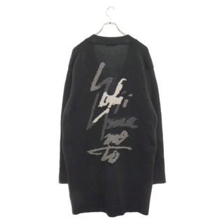 ヨウジヤマモト(Yohji Yamamoto)のYohji Yamamoto POUR HOMME ヨウジヤマモト プールオム 15AW バックロゴロングカーディガン ブラック HY-K87-981(カーディガン)