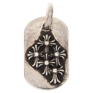 クロムハーツ(Chrome Hearts)のCHROME HEARTS クロムハーツ RAISED DOGTAG レイズドドッグタグ チャーム シルバーネックレストップ(ネックレス)