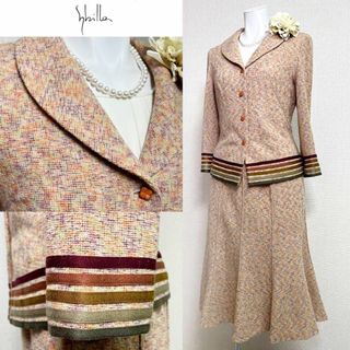 Sybilla - ◎当日発送可能【美品】シビラ　セレモニースーツ　ニットツイード　オレンジ系