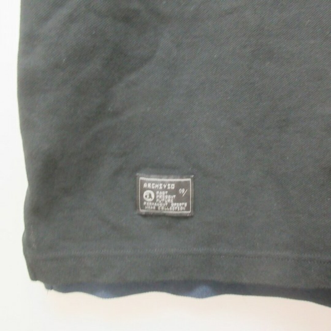 アルチビオ 近年 鹿の子ポロシャツ ロゴ プリント 切替 50 XL相当 メンズのトップス(ポロシャツ)の商品写真