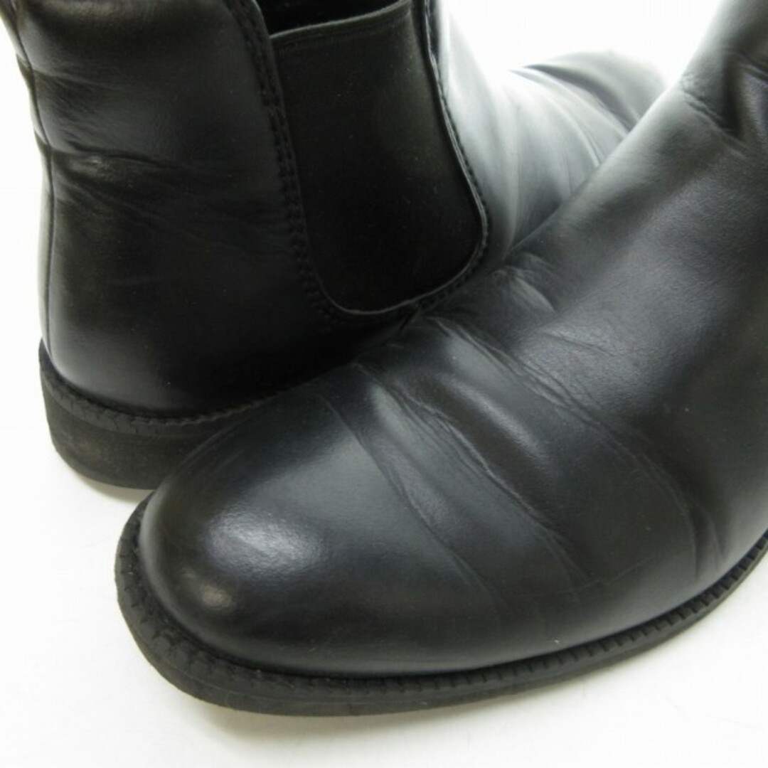 REGAL(リーガル)のリーガル チェルシーブーツ サイドゴアブーツ レザー 黒 25.5cm メンズの靴/シューズ(ブーツ)の商品写真