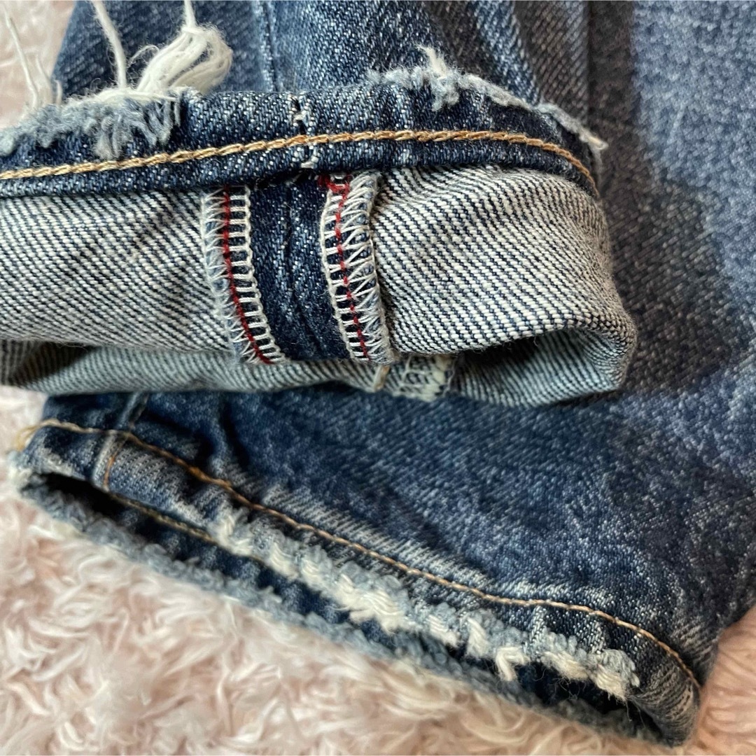 moussy(マウジー)のMOUSSY MV Ashton Tapered クラッシュ ダメージ24 レディースのパンツ(デニム/ジーンズ)の商品写真