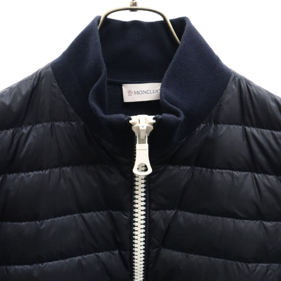 MONCLER(モンクレール)のMONCLER モンクレール MAGLIA CARDIGAN マグリアカーディガンスウェット切替 ダウンジャケット アウター ブラック C10918405500 80985 メンズのジャケット/アウター(その他)の商品写真